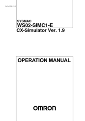 OMRON WS02-SIMC1-E - V1.9 REV 02-2009 Operation Manual