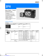 OMRON ZFX-C15 Datasheet