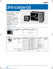 OMRON ZFX-C25-CD Datasheet