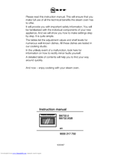 NEFF B8732N0 Instruction Manual