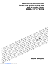 NEFF D8662 Installation Instructions Manual