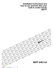 NEFF I91T58N0GB Installation Instructions Manual