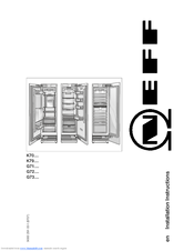 NEFF K79 Series Installation Instructions Manual
