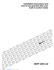 NEFF I89E34N0GB Installation Instructions Manual