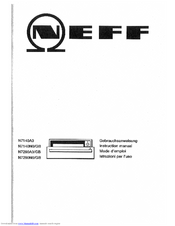NEFF N7290A0/GB Instruction Manual