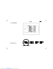 NEFF S3443W2 Instructions For Use Manual