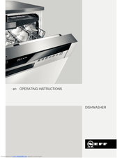 NEFF Dishwasher Operating Instructions Manual