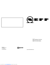 NEFF T29R96N0NL Operating Instructions Manual