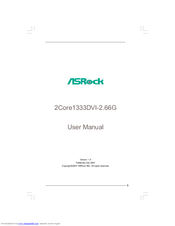 ASROCK 2Core1333DVI-2.66G User Manual