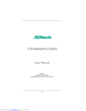 ASROCK 775VM800Pro-DDR2 User Manual