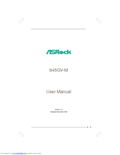 ASROCK 845GV-M User Manual