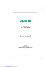 ASROCK 870iCafe R2.0 User Manual