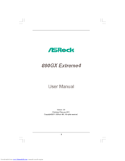 ASROCK 890GX Extreme4 R2.0 User Manual