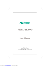 ASROCK 939SLI-ESATA2 User Manual