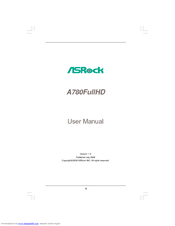 ASROCK A780FULLHD - V1.0 User Manual