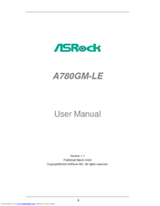 ASROCK A780GM-LE - V1.1 User Manual