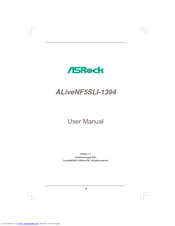 ASROCK ALIVENF5SLI-1394 User Manual