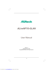 ASROCK ALIVENF7G-GLAN - V1.0 User Manual