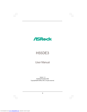 ASROCK H55DE3 - V1.0 User Manual