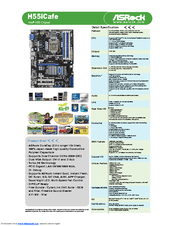 ASROCK H55ICAFE Brochure & Specs