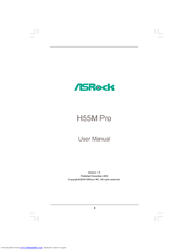 ASROCK H55M PRO V1.1 User Manual