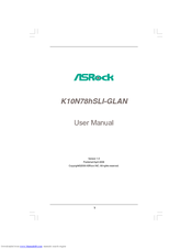 ASROCK K10N78HSLI-GLAN - V1.0 User Manual