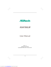 ASROCK K8A780LM User Manual