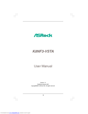 ASROCK K8NF3-VSTA - V1.0 User Manual