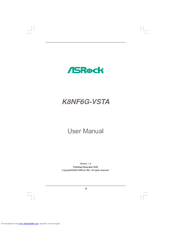 ASROCK K8NF6G-VSTA User Manual