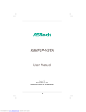 ASROCK K8NF6P-VSTA User Manual