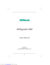 ASROCK K8UPGRADE-1689 User Manual