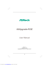 ASROCK K8UPGRADE-PCIE User Manual