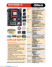 ASROCK M3A785GM-LE Brochure