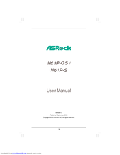 ASROCK N61P-GS - V1.0 User Manual