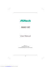 ASROCK N68C-SE - V1.0 User Manual
