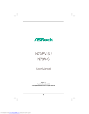 ASROCK N73PV-S -  V 1-0 - 11-2008 User Manual
