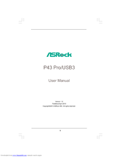 ASROCK P43 PROUSB3 - User Manual