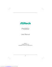 ASROCK P43DE2 - V1.0 User Manual