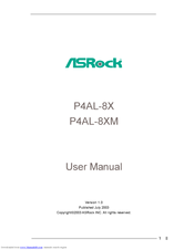 ASROCK P4AL-8XM User Manual