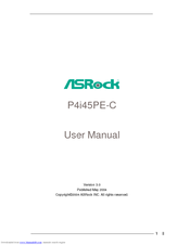 ASROCK P4I45PE-C User Manual