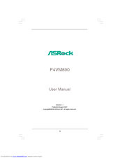 ASROCK P4VM890 - V1.1 User Manual