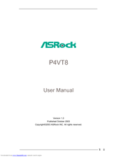 ASROCK P4VT8 User Manual