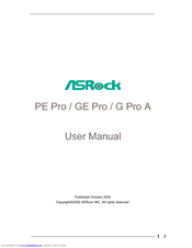 ASROCK G Pro A User Manual