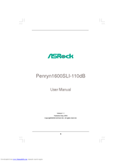 ASROCK PENRYN1600SLI-110DB User Manual