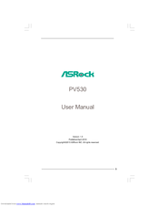 ASROCK PV530 User Manual