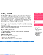 KODAK 8670 PS - CALIBRATION GUIDE Getting Started Manual