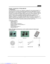 GENIUS TVGo DVB-T01 Manual