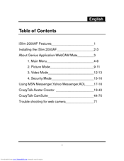 GENIUS ISLIM 2000AF Manual