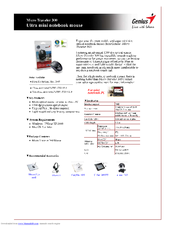 GENIUS MICRO TRAVELER 300 Datasheet