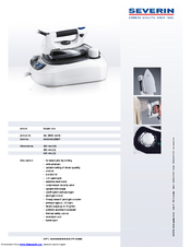 SEVERIN BA 3298 - CENTRALE VAPEUR Datasheet